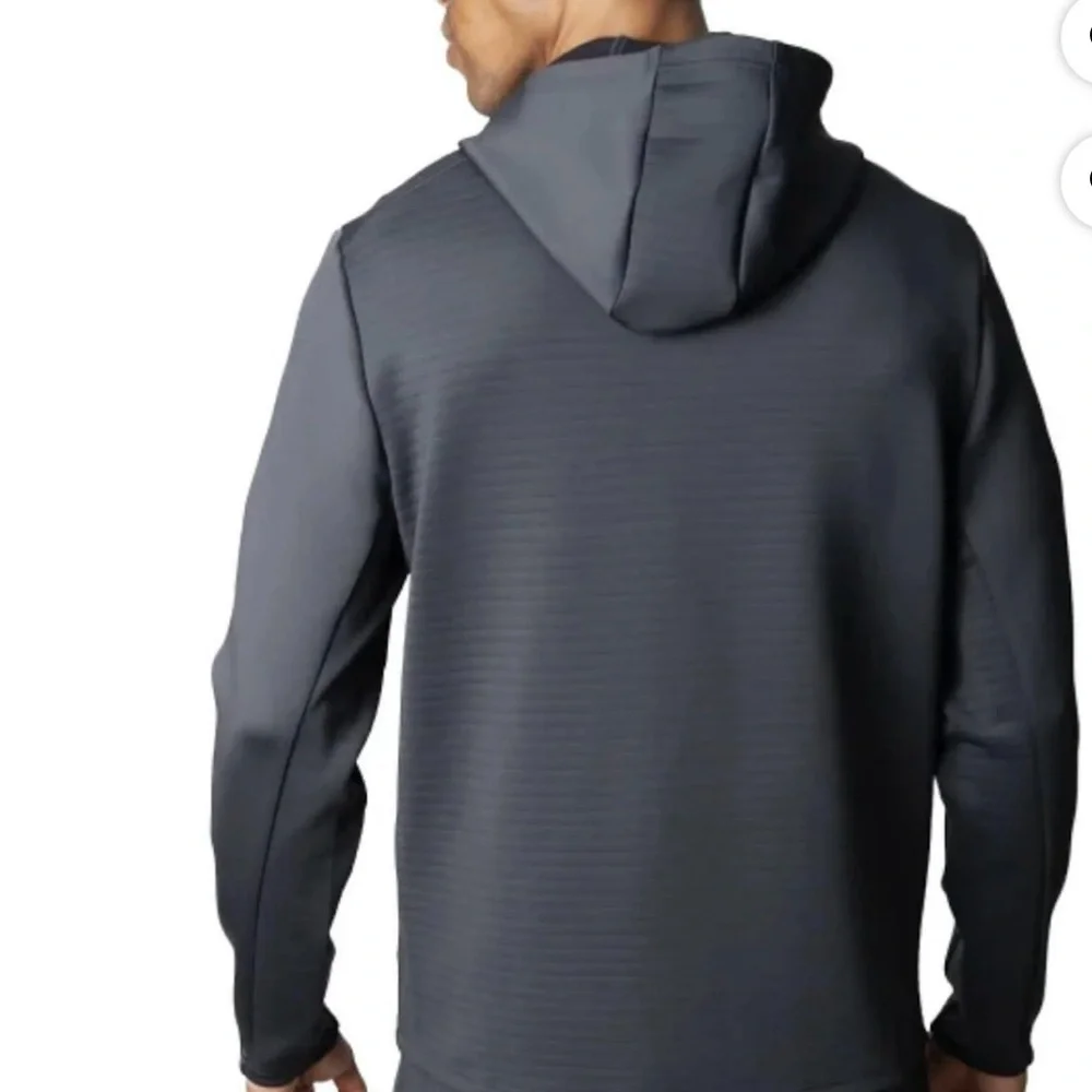 Spyder Active Men's Long Sleeve Stretch Full Zip Hoodie Jacket Black Size L New - Picture 2 of 13
